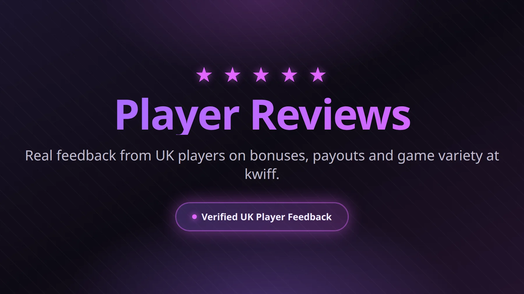 Kwiff Casino independent reviews and ratings overview